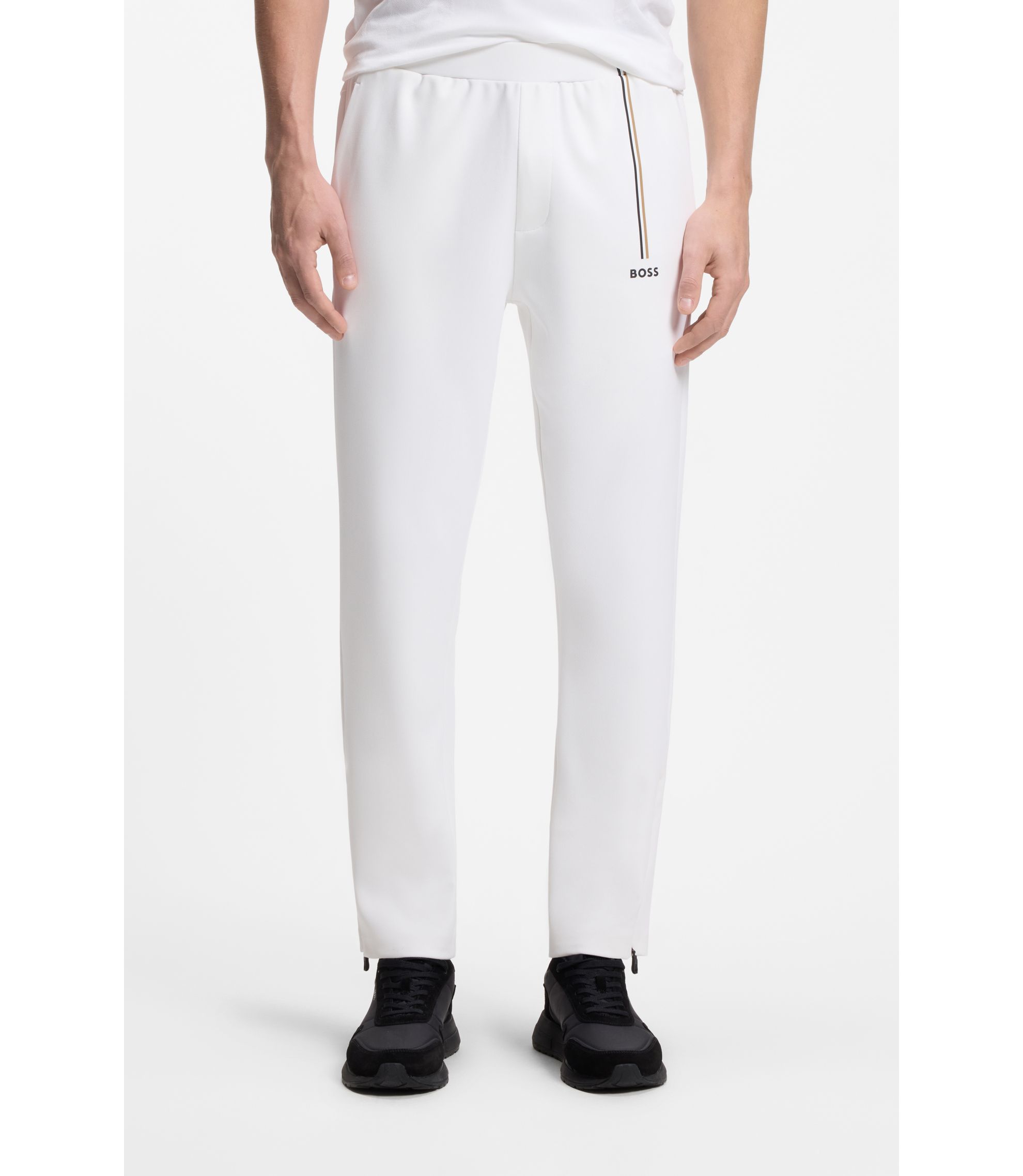 BOSS - Active track pants in thermoregulating stretch gabardine