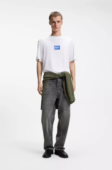Baggy-fit jeans with carpenter details