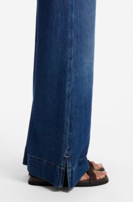 Sandalias de ante con monograma Double&nbsp;B, Marr&oacute;n oscuro