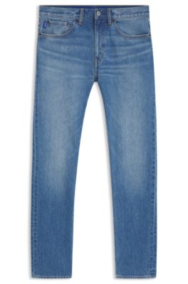 Jean Slim en denim stretch bleu vif, bleu clair