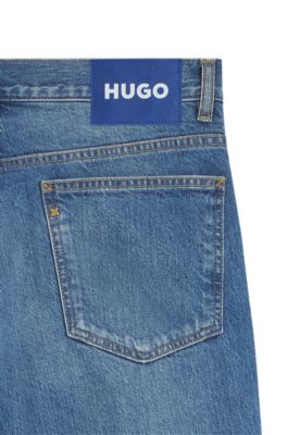 Jean Slim en denim stretch bleu vif, bleu clair