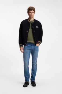 Jean Slim en denim stretch bleu vif, bleu clair