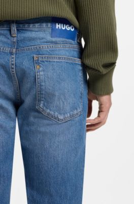 Jean Slim en denim stretch bleu vif, bleu clair