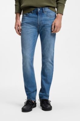 Jean Slim en denim stretch bleu vif, bleu clair