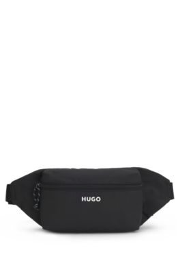 Belt bag with contrast logo detail, Black
