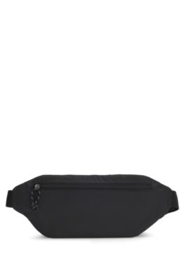 Sac ceinture avec logo contrastant, Noir