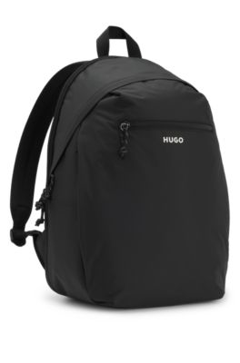 Mochila con logo en contraste, Negro