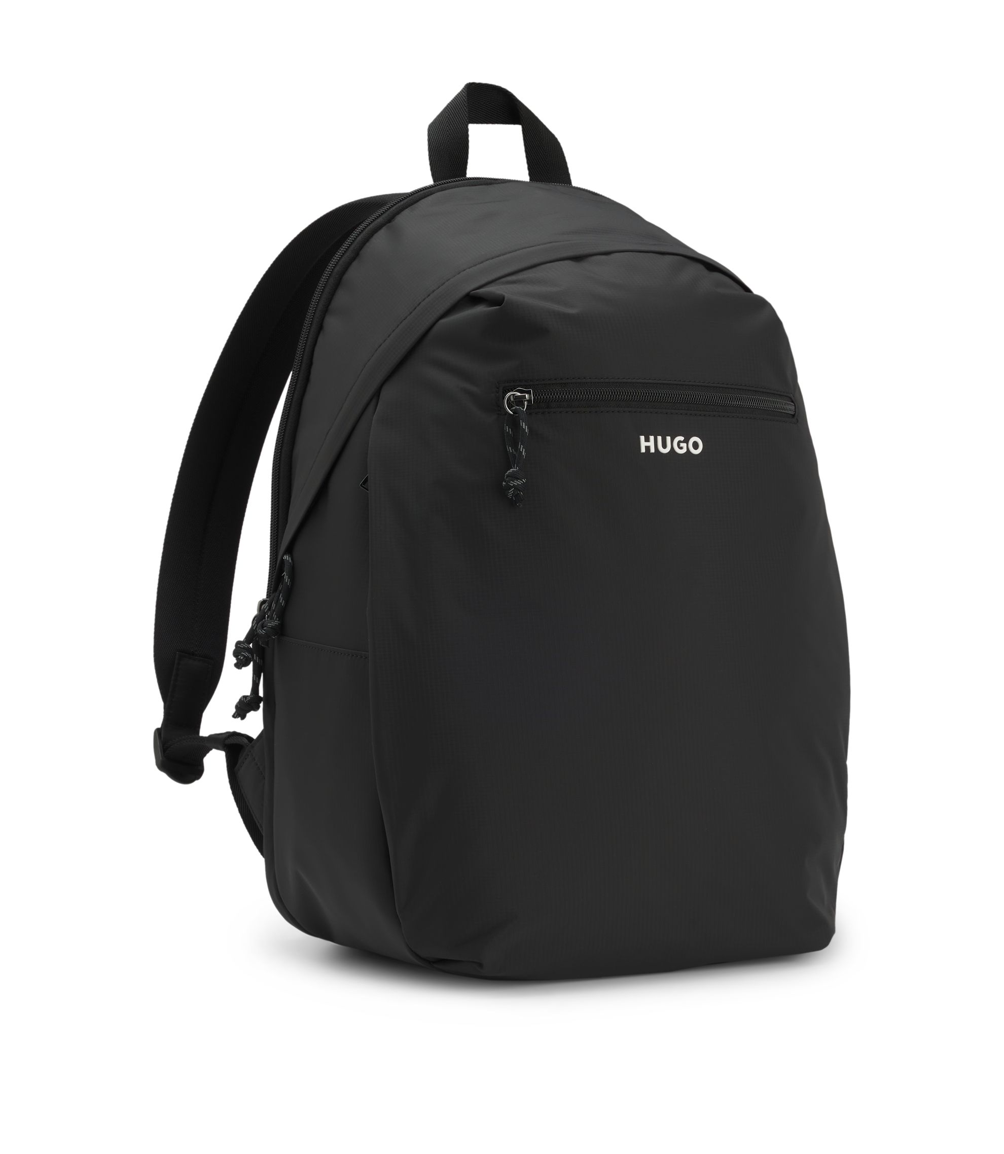 HUGO BOSS ビジネスバック HUGO - Backpack with contrast logo - Black