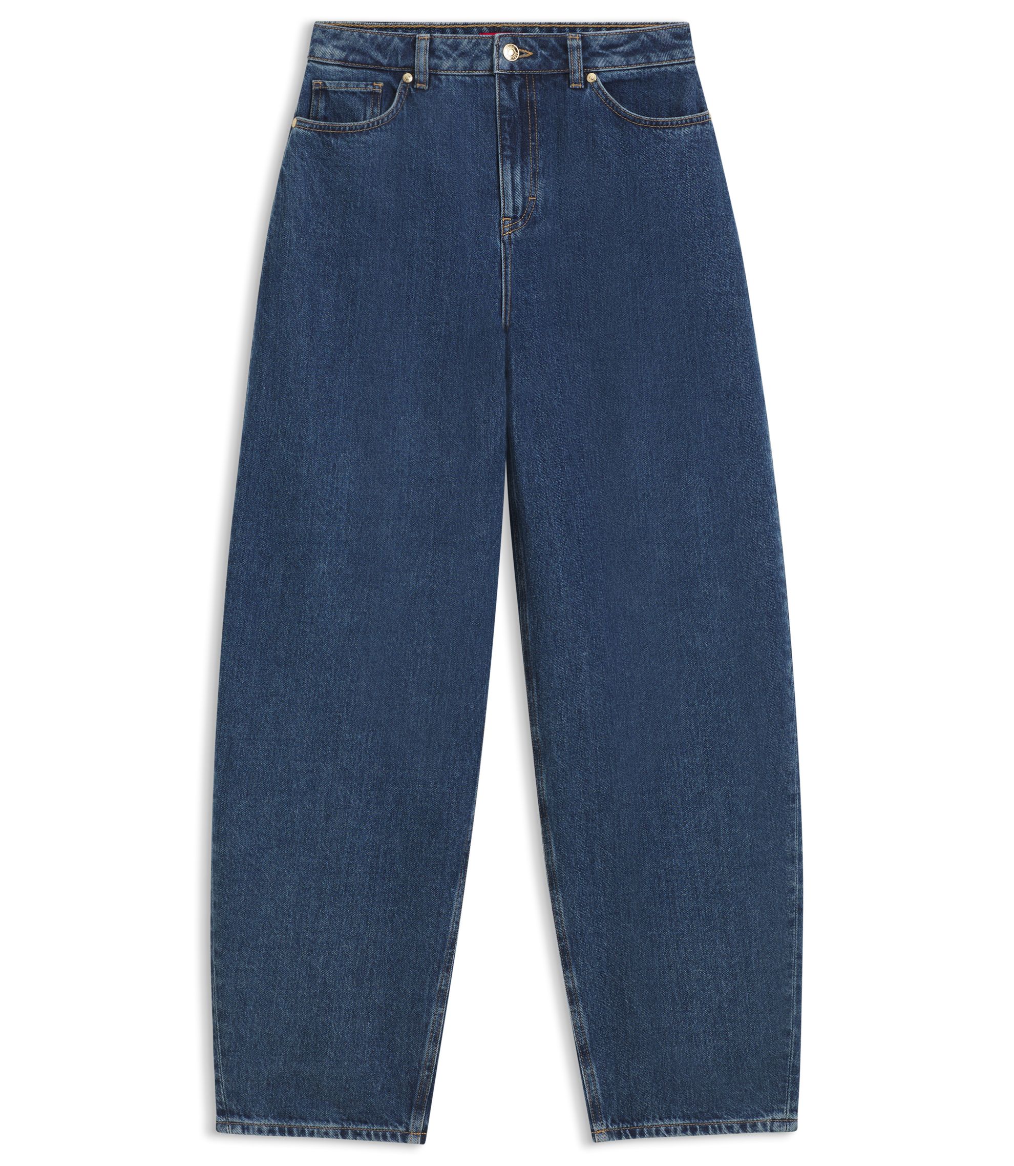HUGO - Barrel-leg jeans in blue Japanese denim - Blue