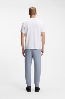 Camiseta regular fit de algod&oacute;n con motivo deportivo, Blanco