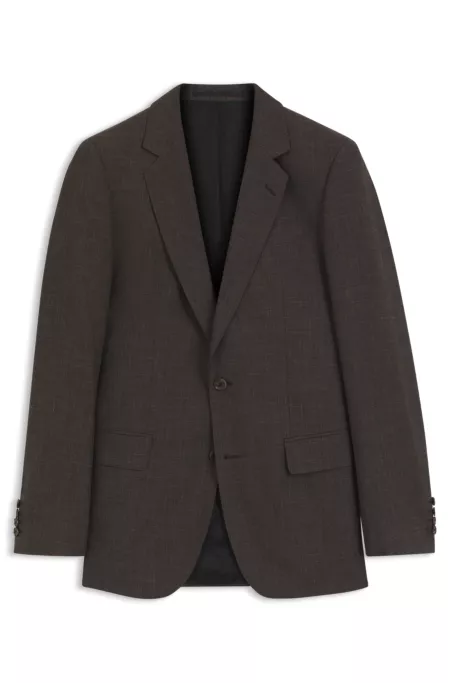 BOSS BY BECKHAM wool-blend slim-fit suit jacket