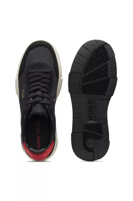 Color-block trainers with logo detail