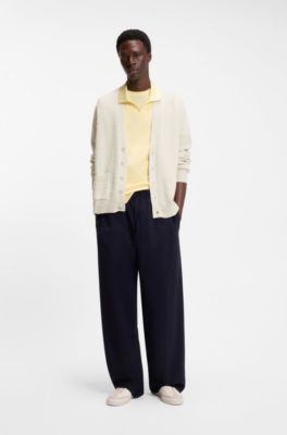 BOSS BY BECKHAM cardigan in a cotton blend, White