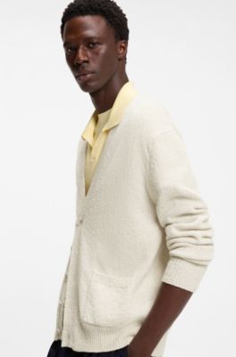 BOSS BY BECKHAM cardigan in a cotton blend, White