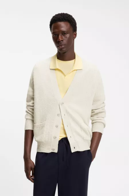 BOSS BY BECKHAM cardigan in a cotton blend