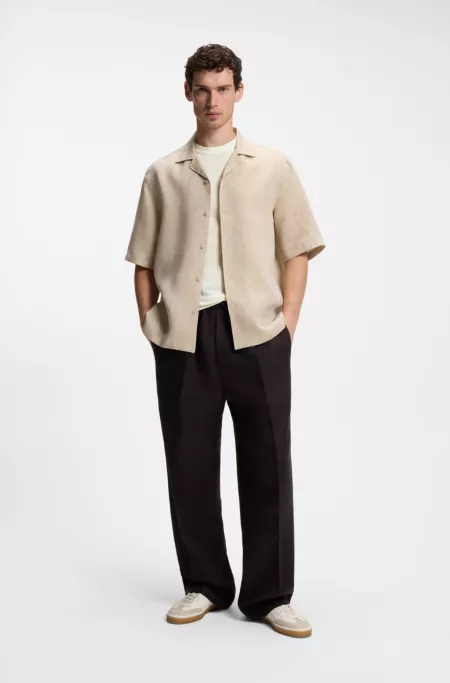 BOSS BY BECKHAM knit T-shirt in virgin wool