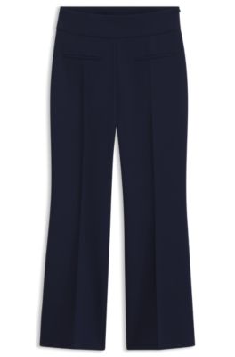 Regular-fit pants with bootcut leg, Blue