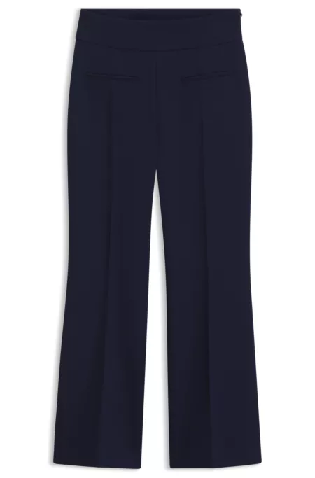 Regular-fit pants with bootcut leg