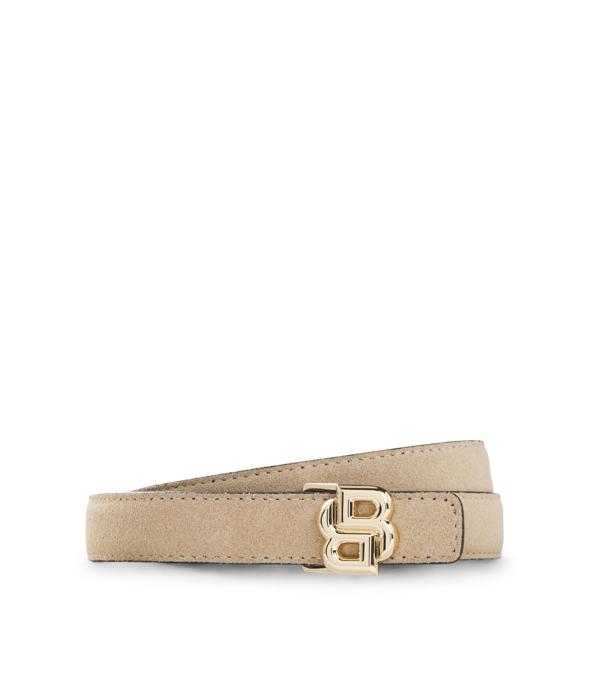 Berge Italy Ivory Leather Rhinestone Belt Boho Statement Belt Made in Italy JIARY Rhinestone Belts Women,Fashionable Crystals Design  main image 4