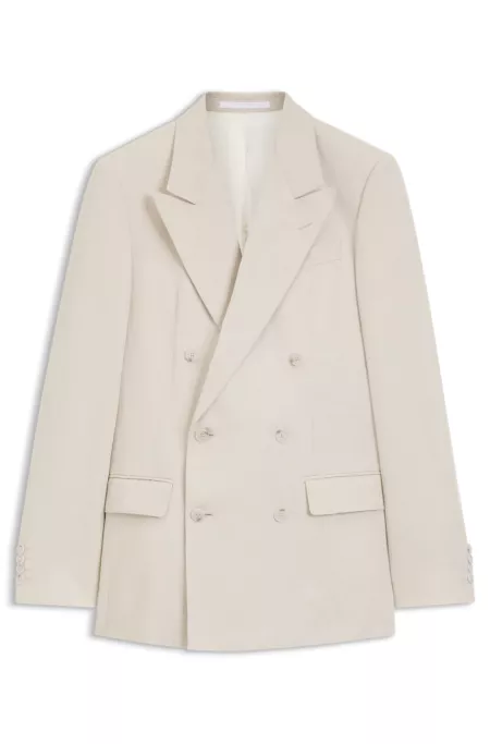 BOSS BY BECKHAM slim-fit jacket with micro pattern