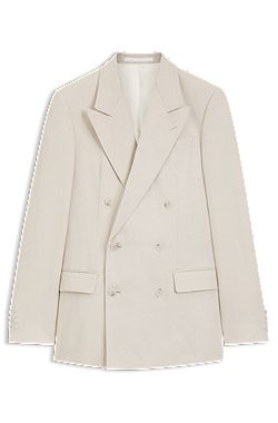 Chaqueta slim fit BOSS BY BECKHAM con microestampado