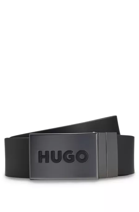 Reversible belt in Italian leather