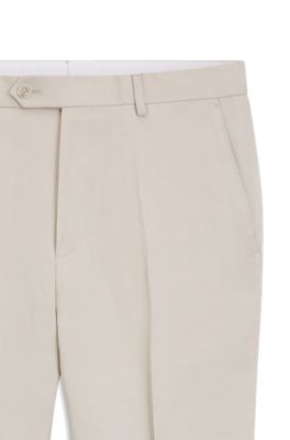 BOSS BY BECKHAM Pantalones slim fit con microestampado, Gris claro