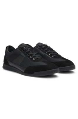 Trainers with mesh detailing, Black