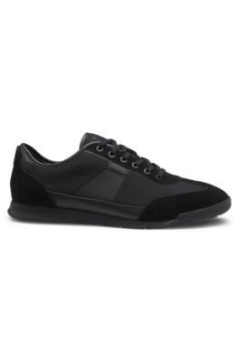 Trainers with mesh detailing, Black