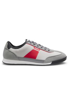 Trainers with mesh detailing, Grey