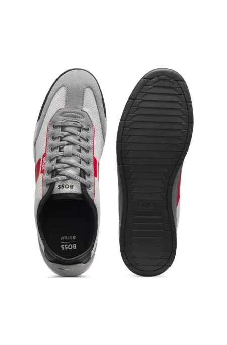 Trainers with mesh detailing