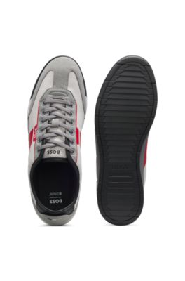 Trainers with mesh detailing, Grey