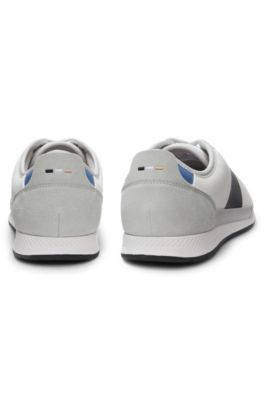 Trainers with mesh detailing, Light Grey