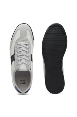 Trainers with mesh detailing, Light Grey