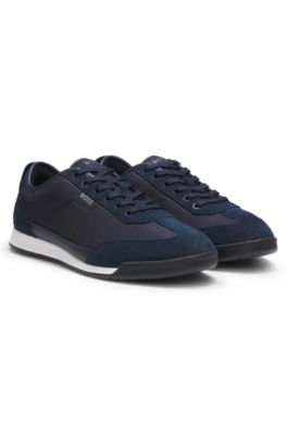 Trainers with mesh detailing, Dark Blue