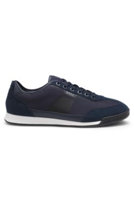 Trainers with mesh detailing, Dark Blue