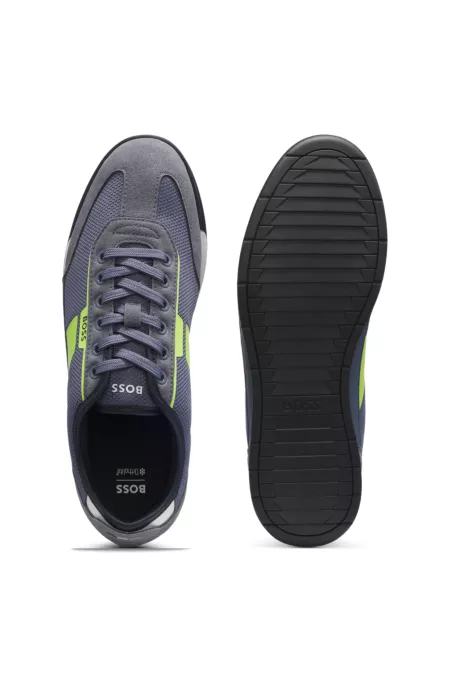 Trainers with mesh detailing