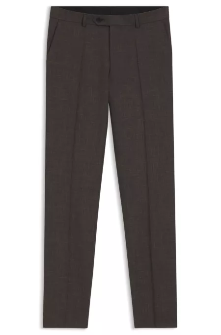 BOSS BY BECKHAM wool-blend slim-fit suit pants