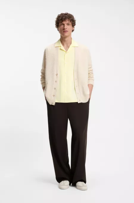 BOSS BY BECKHAM drawstring pants in virgin wool