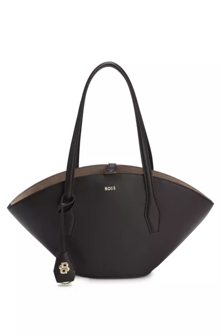 Tote bag with Double B monogram key ring