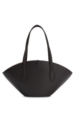 Cabas &agrave; monogramme Double B avec porte-cl&eacute;s, Marron fonc&eacute;