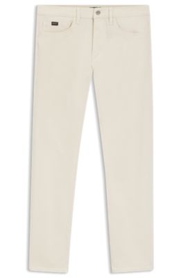 Vaqueros slim fit de c&oacute;modo tejido vaquero el&aacute;stico, Blanco