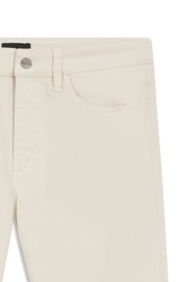 Vaqueros slim fit de c&oacute;modo tejido vaquero el&aacute;stico, Blanco