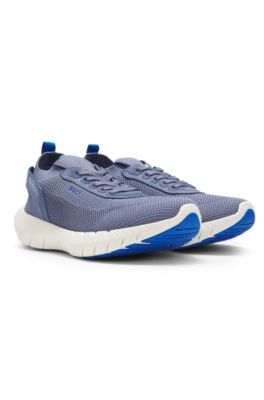 BOSS - BOSS-MOTION sneakers with knitted uppers and leather trims