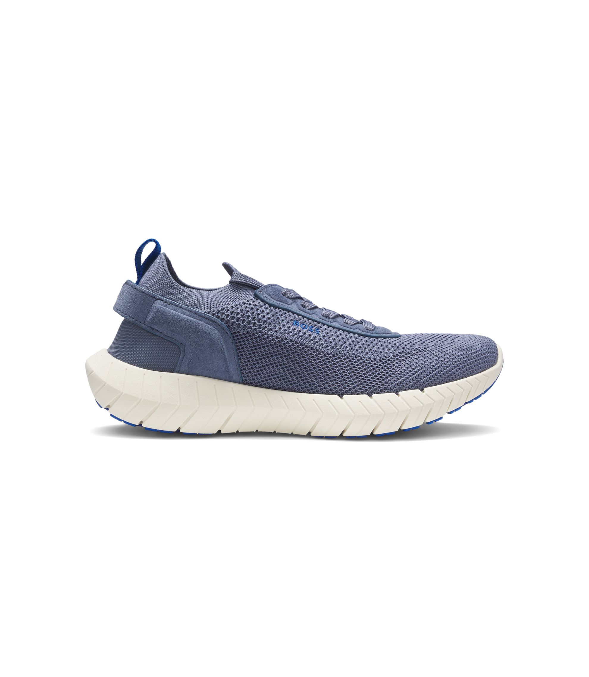 BOSS - BOSS-MOTION sneakers with knitted uppers and leather trims