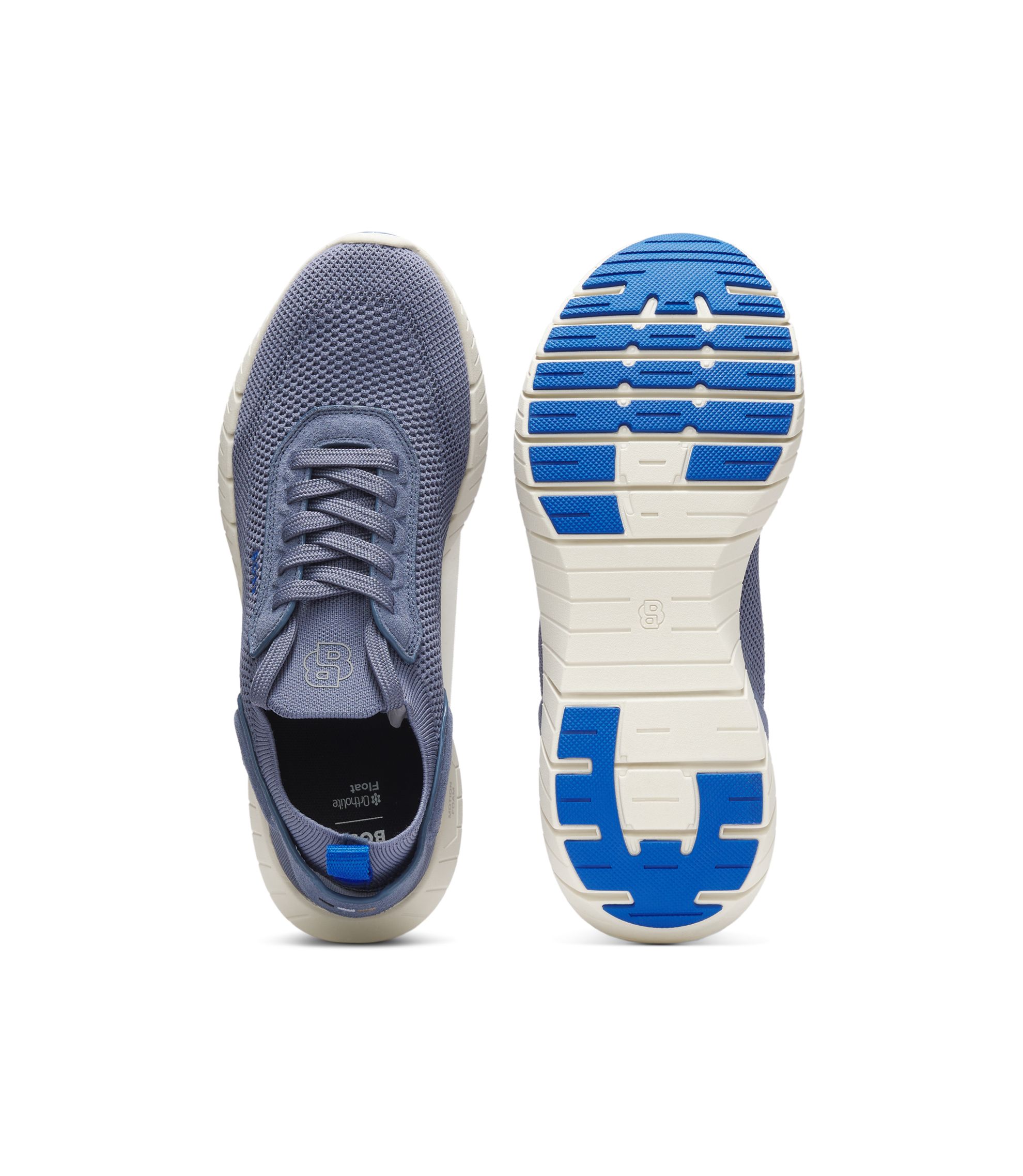 BOSS - BOSS-MOTION sneakers with knitted uppers and leather trims