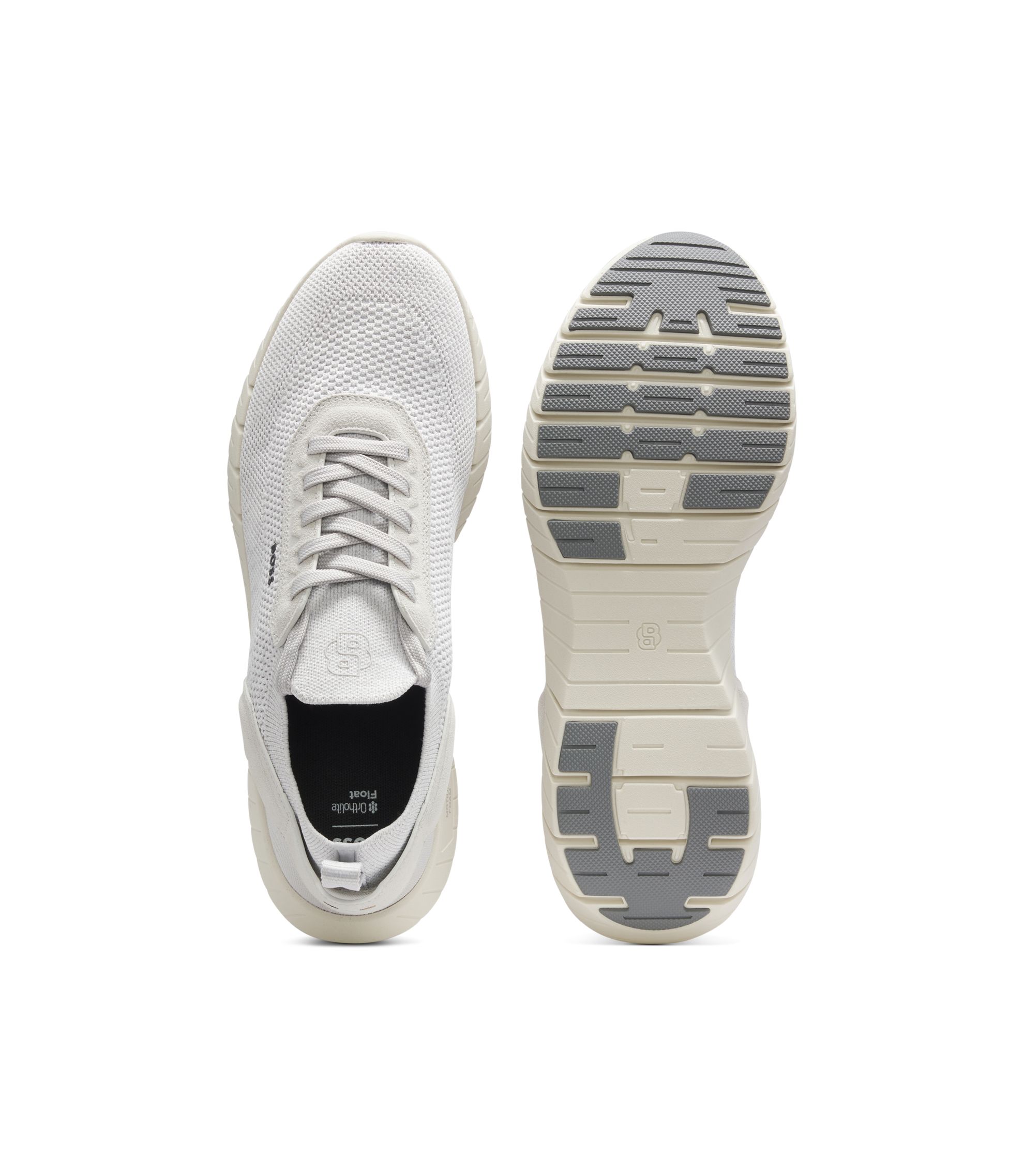 BOSS - BOSS-MOTION sneakers with knitted uppers and leather trims