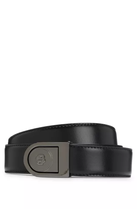 Reversible belt in Italian leather