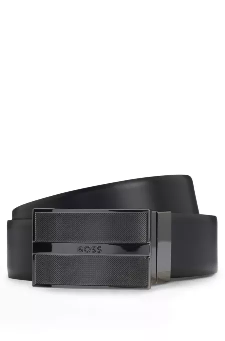 Reversible belt in Italian leather