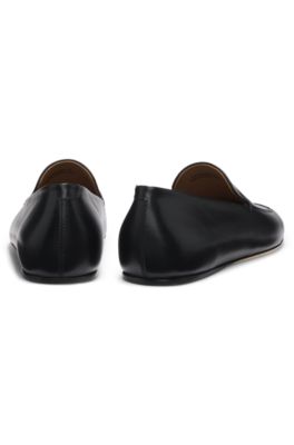 Leather loafers made in Portugal, Black